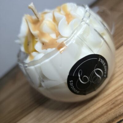 Bougie Douceur Banane – Mignardise Gourmande - Bougie artisanale Bougies Gourmandes faite main