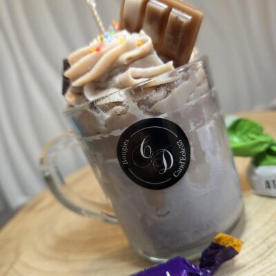 L'Irrésistible Délice Choco-Noisette - Bougie Gourmande Artisanale - Bougie artisanale Bougies Gourmandes faite main en Sud-Gironde (2)