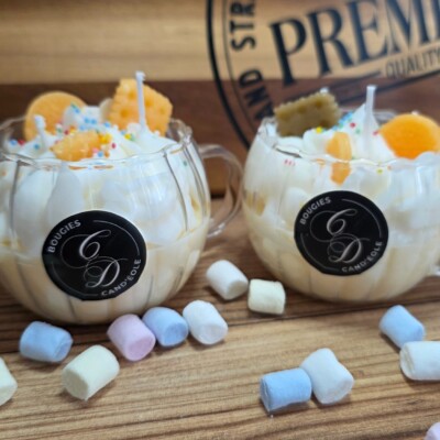 Bougie Mignardise Vanille Ice Cream, crème glacée vanille