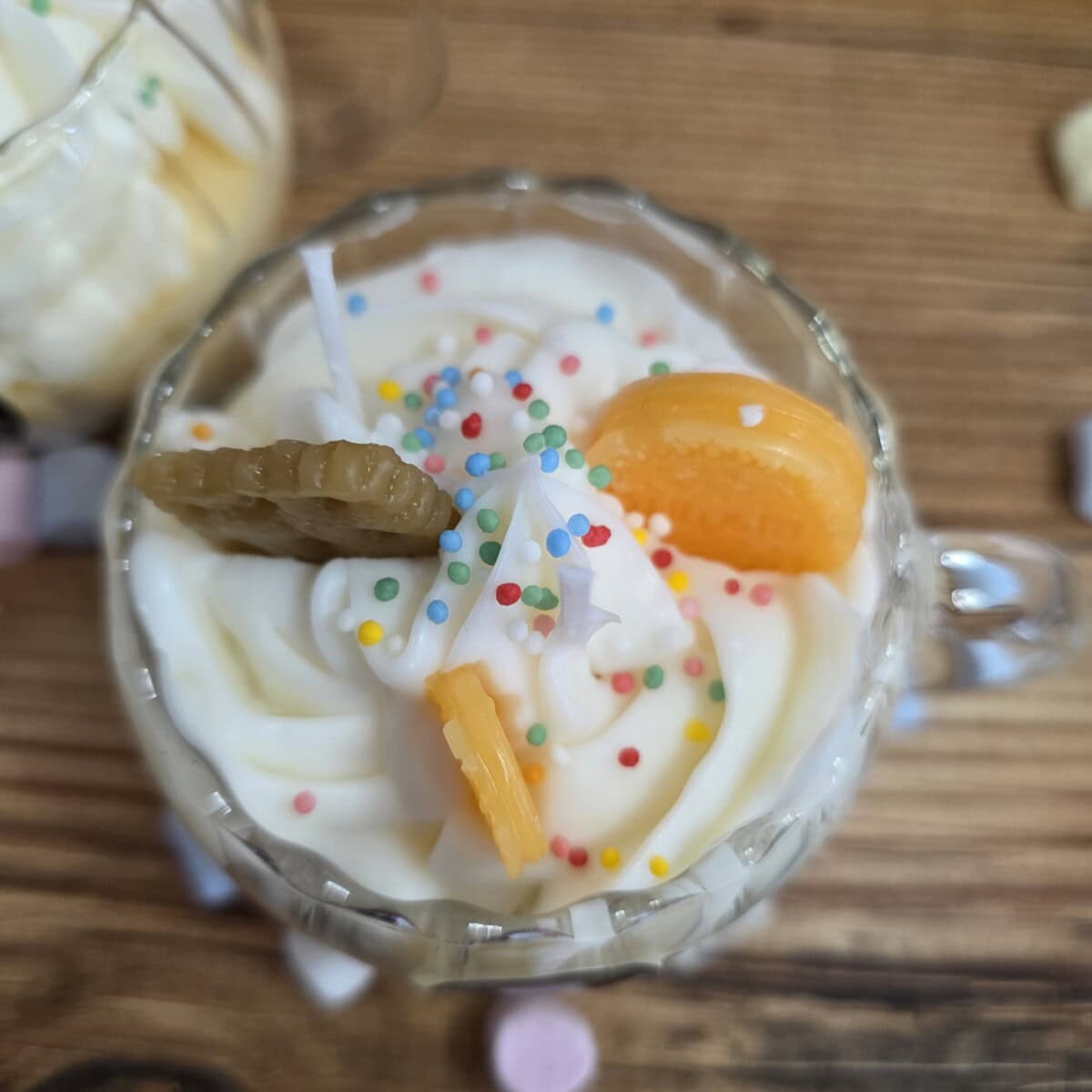 Bougie Mignardise Vanille Ice Cream, crème glacée vanille