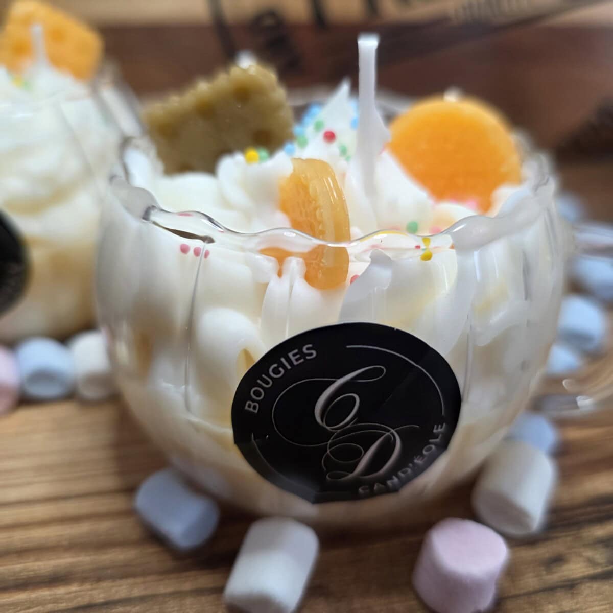 Bougie Mignardise Vanille Ice Cream, crème glacée vanille