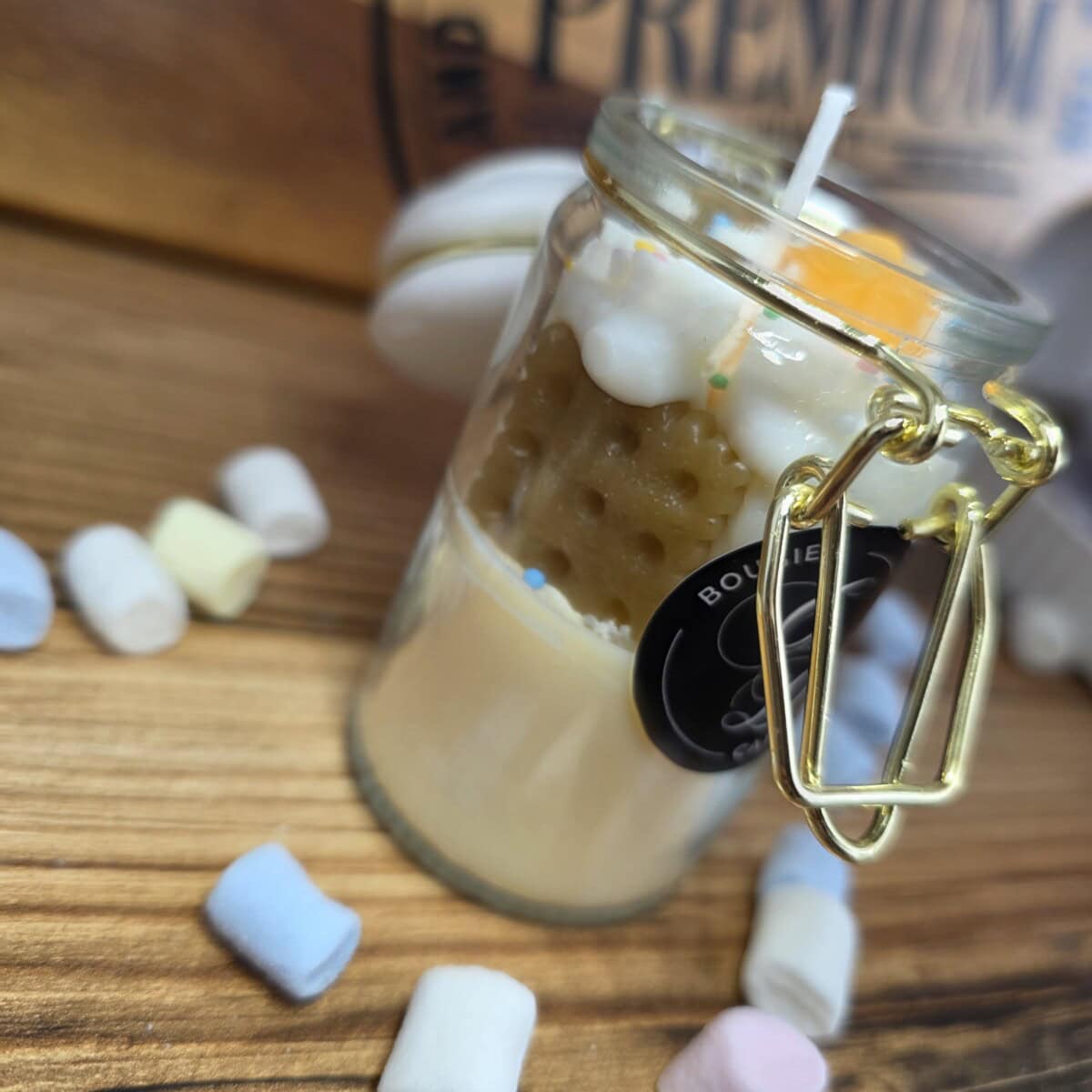 Bougie Tiny Candle, bocal gourmand à la vanille ice cream