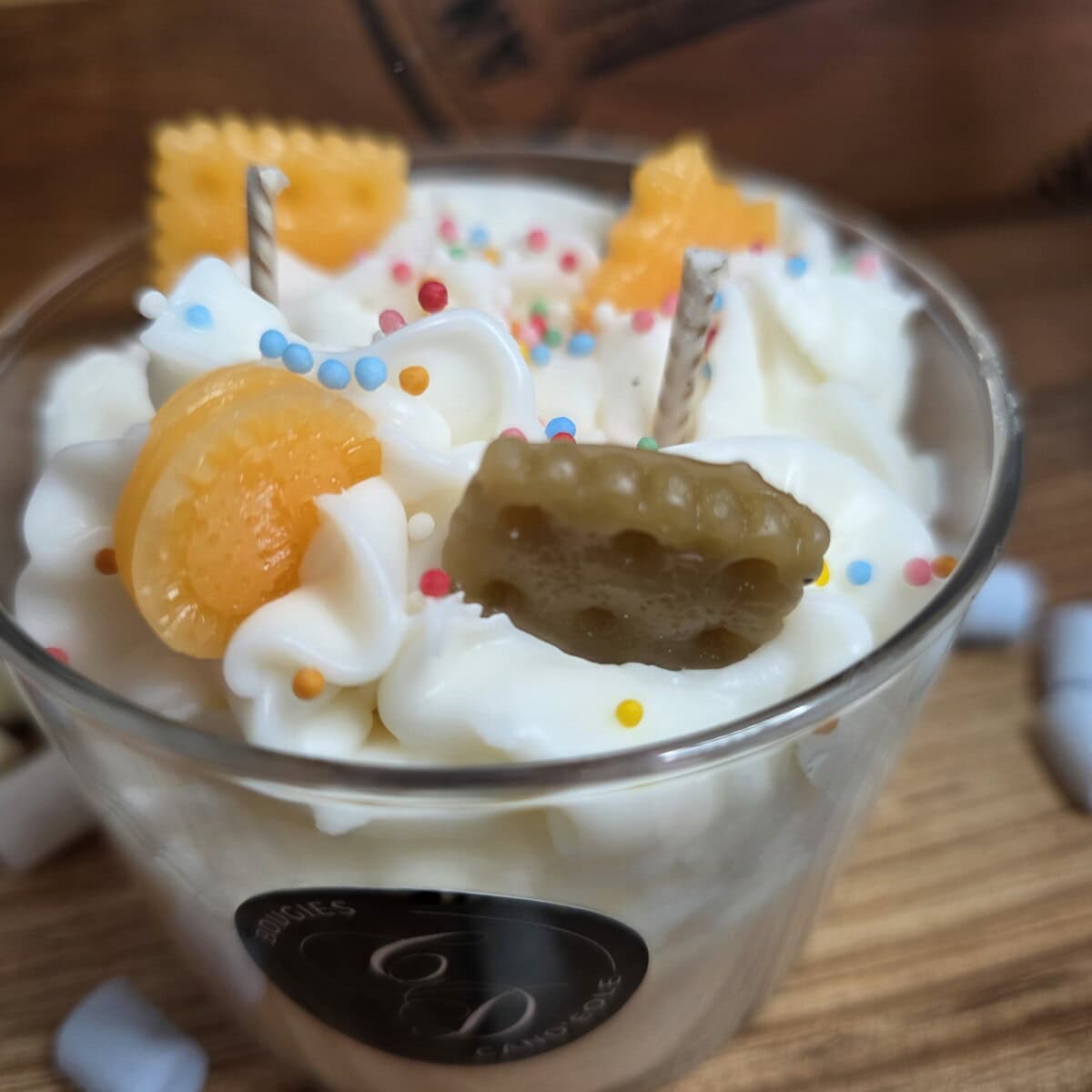Bougie Souvenir Glacé, coupe chantilly à la vanille