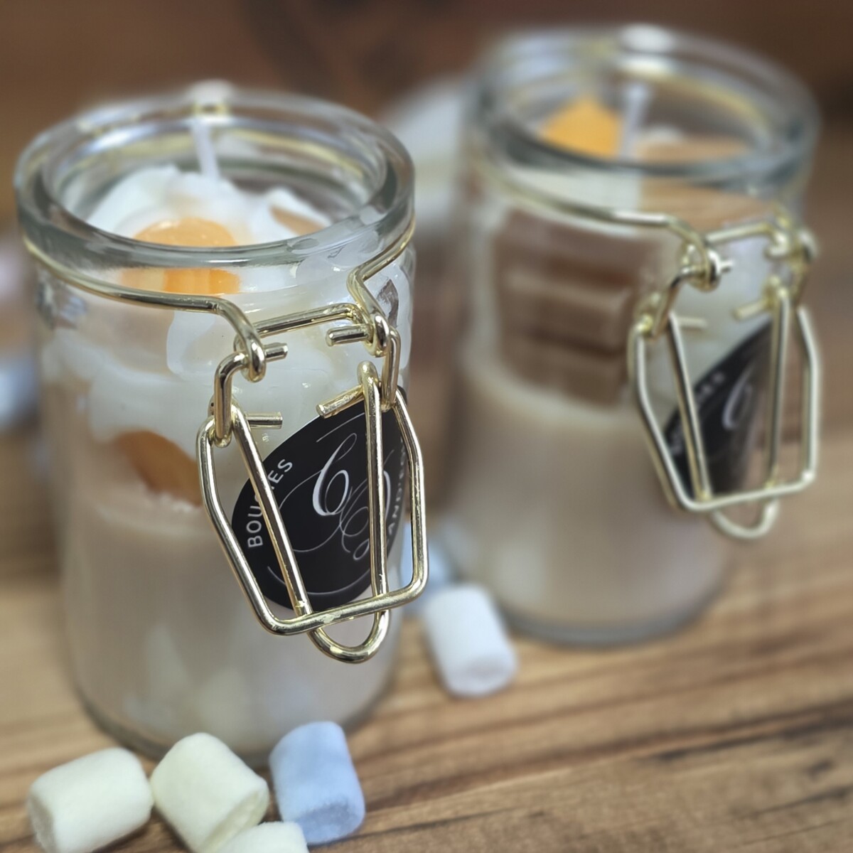 Bougie Tiny Candle Brioche, bocal gourmand