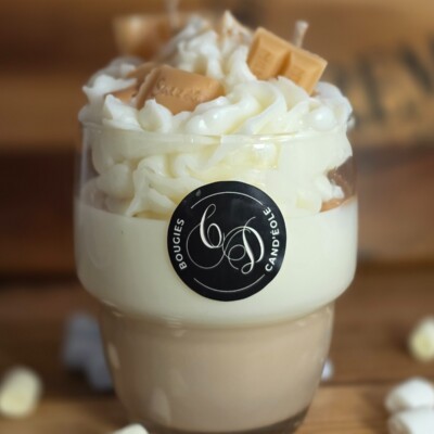 Bougie Brioche Gourmande, chantilly et caramel