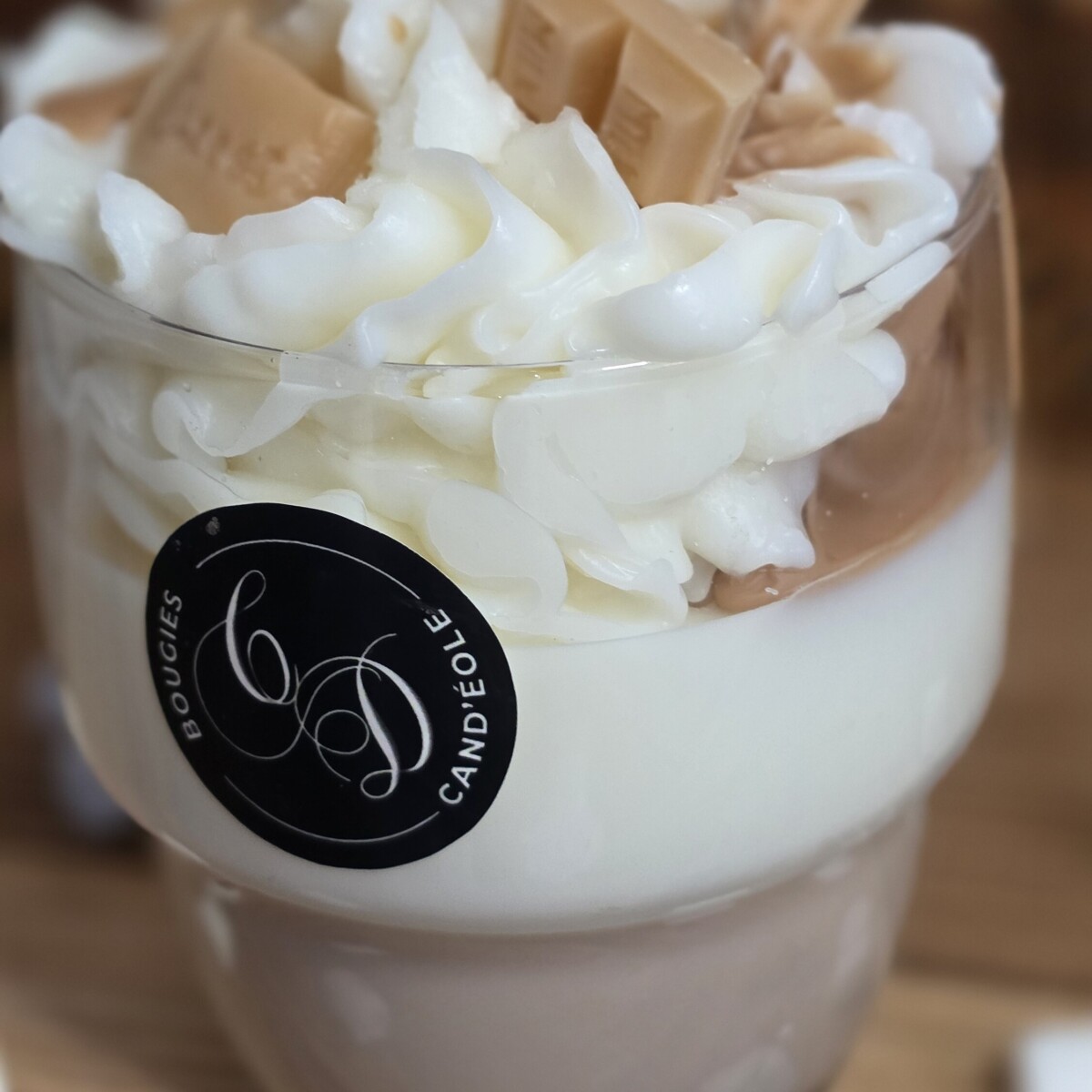 Bougie Brioche Gourmande, chantilly et caramel