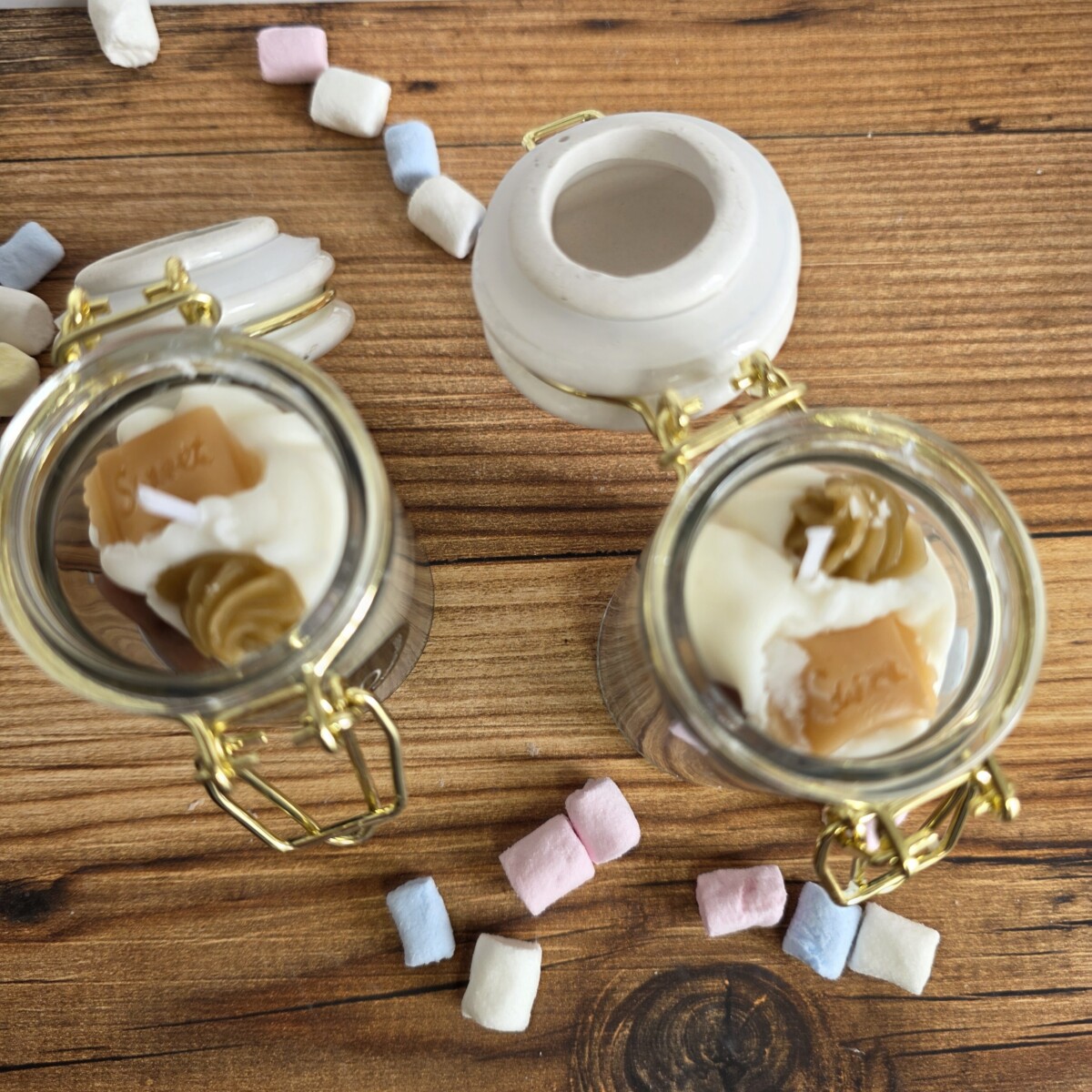 Bougie Tiny Candle Cookie, bocal gourmand